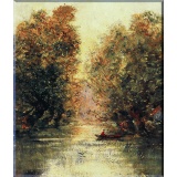 Pejzaż rzeczny - Alfred Sisley (B)